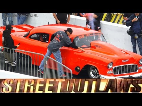Street Outlaws No Prep KINGS Mike Murillo vs  Chuck Parker 55 Chevy