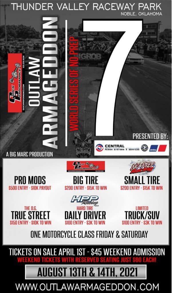Outlaw Armageddon 7 The World Series of No Prep