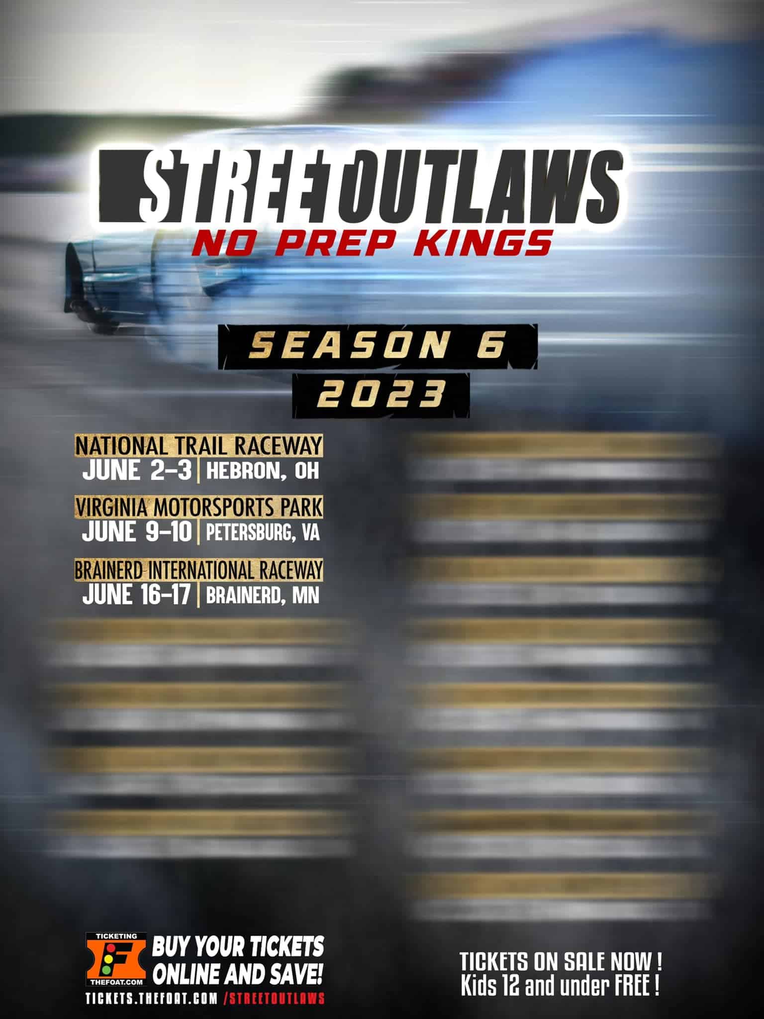 Street Outlaws No Prep Kings OFFICIAL SCHEDULE 6th Season 2023