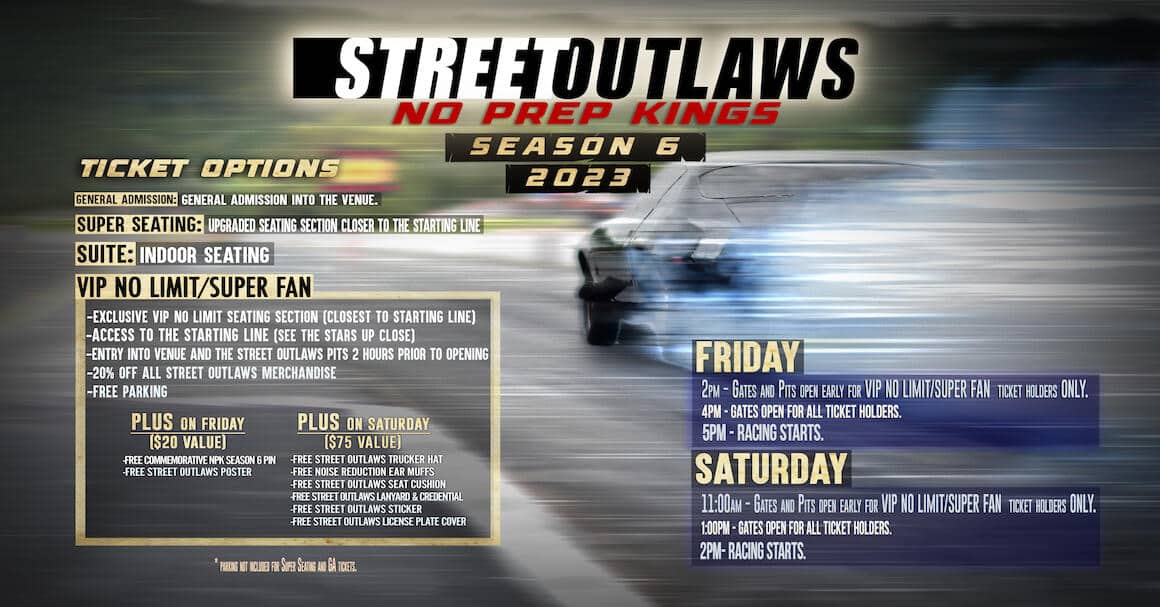 Street Outlaws No Prep Kings Bandimere Speedway