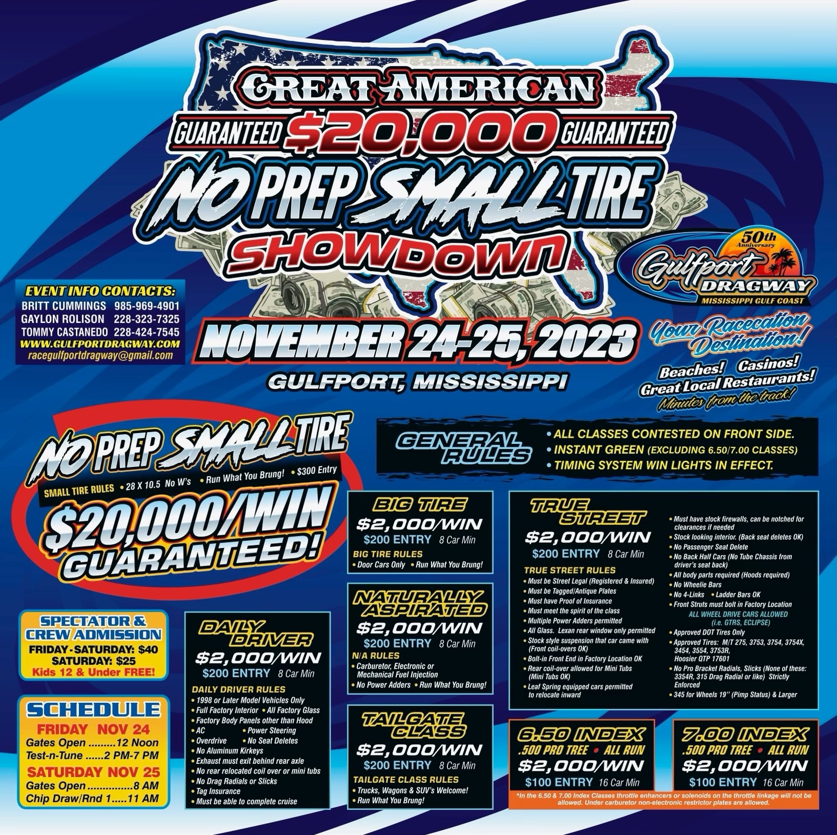 The Great American GUARANTEED $20,000.00 NO Prep SMALL Tire Showdown