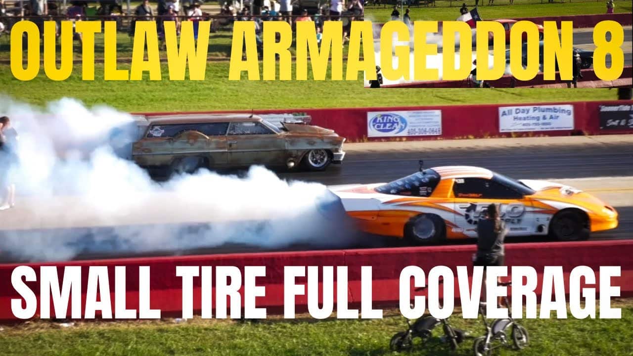 Outlaw Armageddon 8- Small Tire Full coverage #noprep #dragrace #dragracing #smalltire