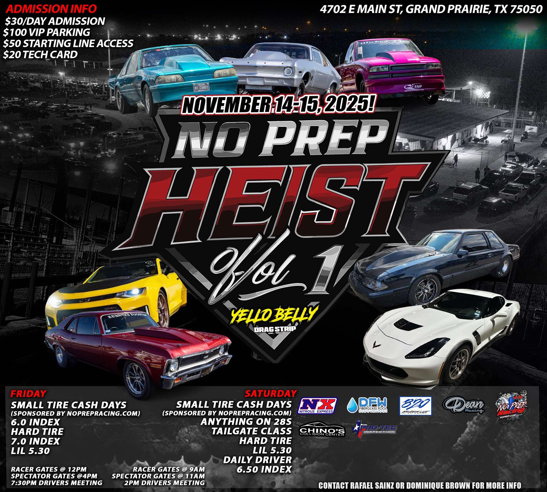NO PREP HEIST VOLUME 1 YELLOW BELLY DRAG STRIP