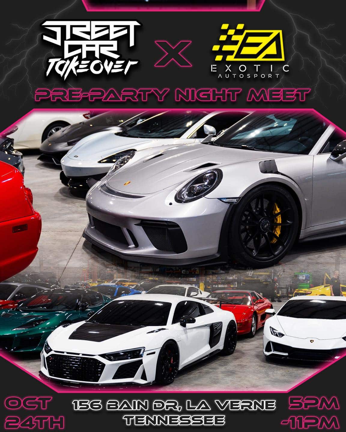 STREET CAR TAKEOVER NASHVILLE PRE PARTY AT EXOTIC AUTOSPORT STREET CAR TAKEOVER NASHVILLE PRE PARTY AT EXOTIC AUTOSPORT