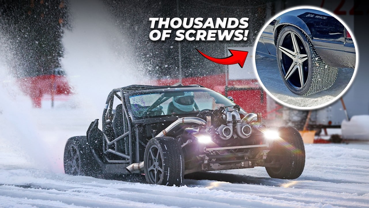 Inside the Thrilling World of 1000HP Cars Drag Racing on Ice at Merrill Ice Drag Memorial Race