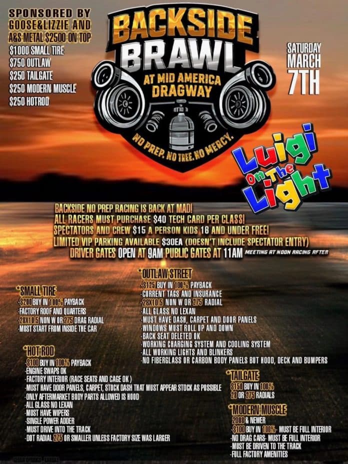 Backside Brawl #1 at Mid America Dragway