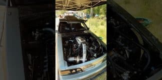 We caught up with Anthony Bellanca’s 1987 Mustang Coupe “Lucky Luciano” at War in the Woods 🔥