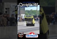 Chevy Vega goes on the bumper no prep racing at Lake Cumberland Dragway #wheelie #chevy #shorts