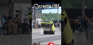 Chevy Vega goes on the bumper no prep racing at Lake Cumberland Dragway #wheelie #chevy #shorts