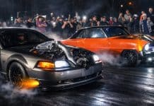 Extremely CLOSE Backside No Prep Drag Racing!