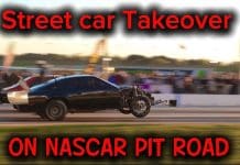 No Prep Racing on NASCAR Pit Road… Street car Takeover ATLANTA